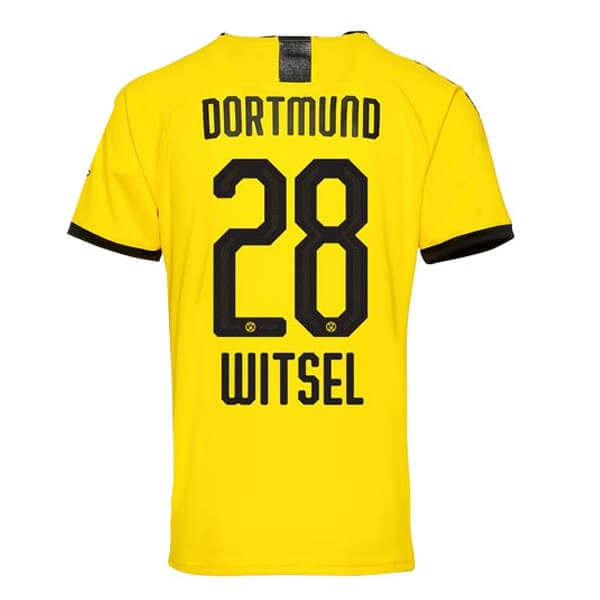 Tailandia Replicas Camiseta Borussia Dortmund NO.28 Witsel 1ª 2019/20 Amarillo